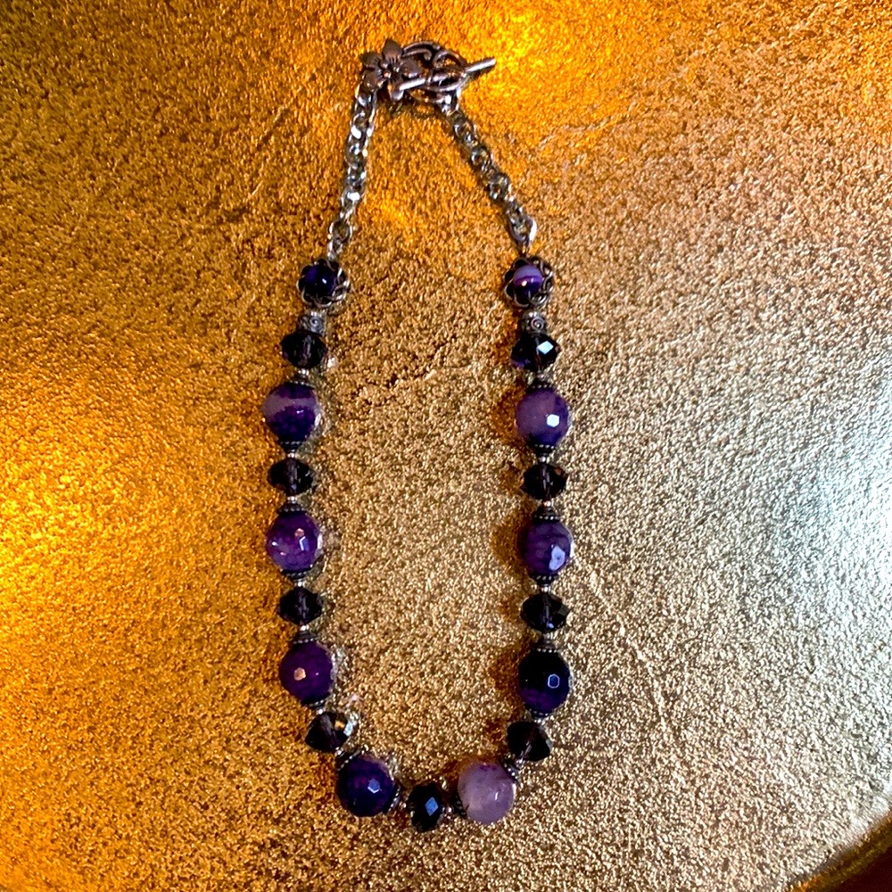 Amethyst and Agate Necklace